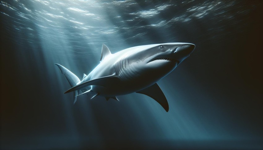 Silent Hunter A Shark's Stealth and Grace Underwater Documented