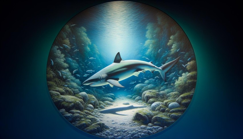 Silent Predator Capturing the Stealth Hunt of a Shark