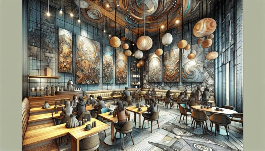Artistic Spaces The Blend of Modern Art and Cafe Culture