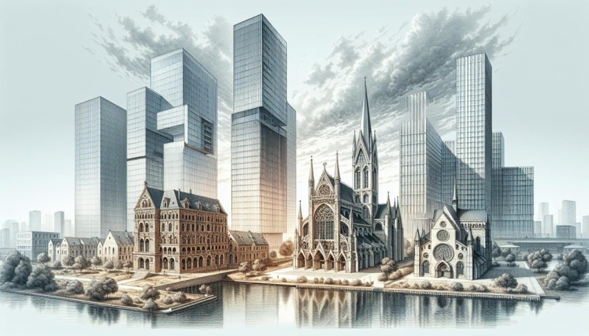 Fusion Aesthetics Blending Historical and Modern Architectural Styles