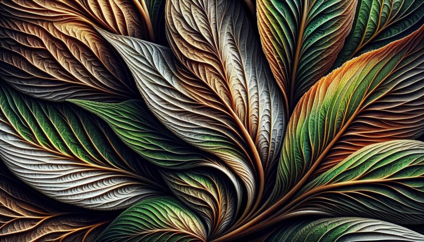Whispering Leaves Nature Background Texture
