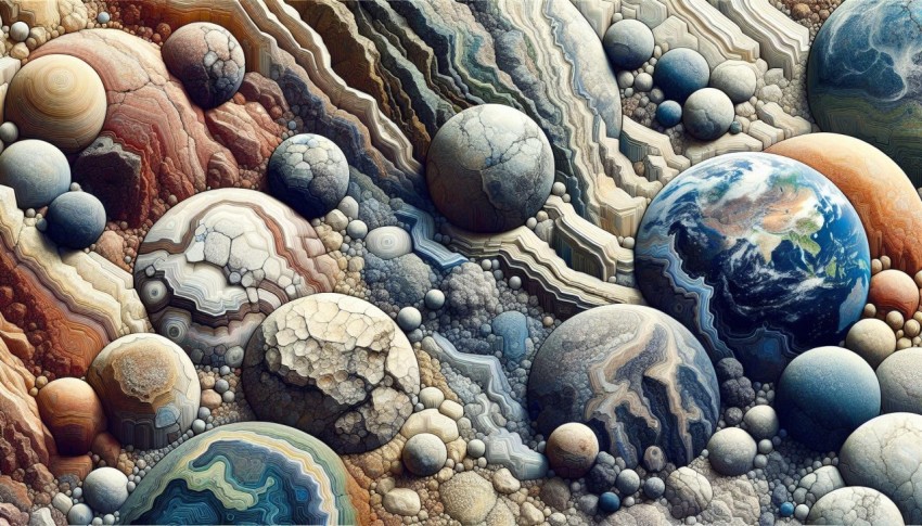 Rugged Reliefs Textural Diversity of Rock Formations
