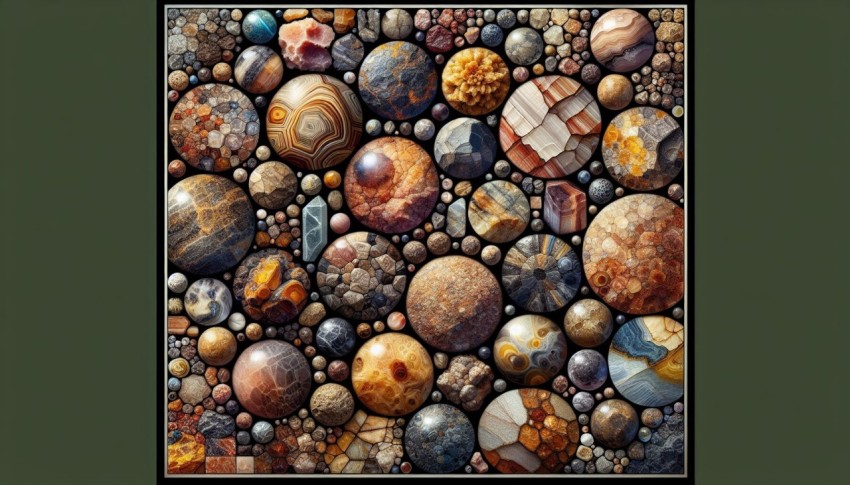 Mineral Mosaic A Collage of Earth’s Stony Textures