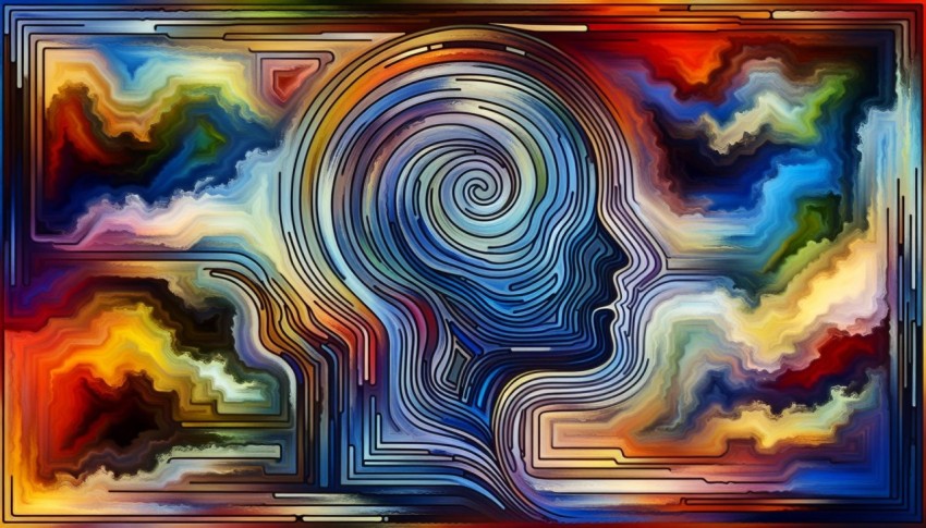 Mood Matrix Abstract Patterns Shaping Emotional Landscapes