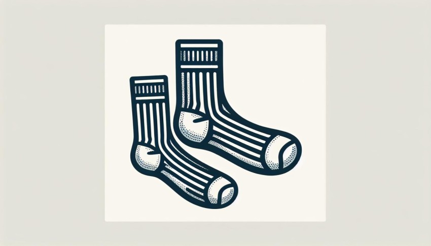 ถุงเท้า Socks พื้นหลังขาว graphic white background