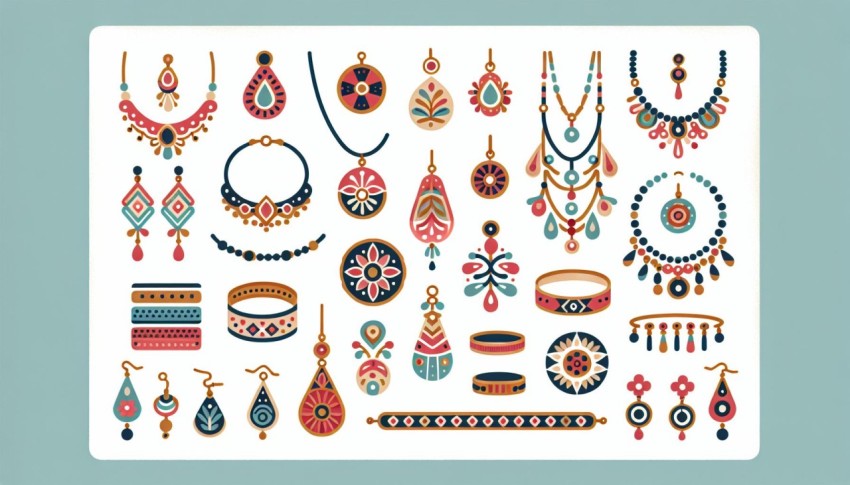 เครื่องประดับ Accessories พื้นหลังขาว graphic white background