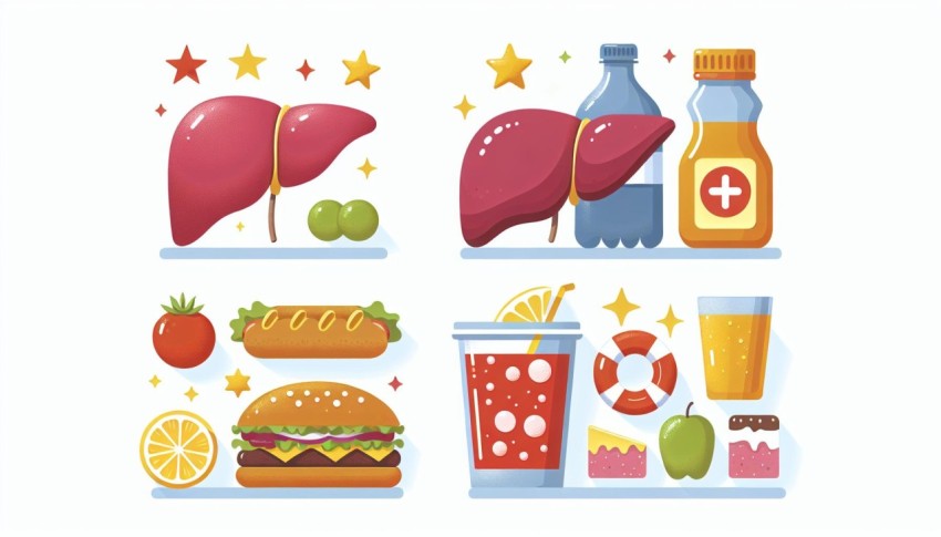 อาหาร 3 อย่าง จบ ไขมันพอกตับ 3 Foods to Treat Fatty Liver พื้นหลังขาว graphic white background