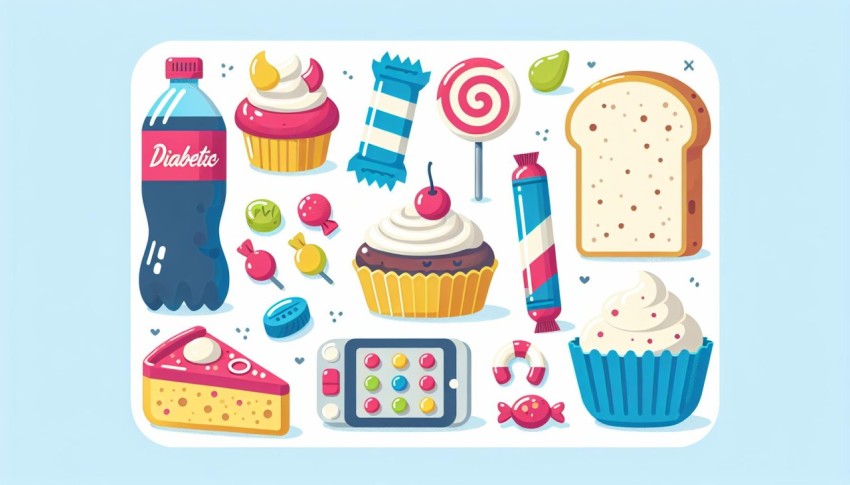 อาหาร คนเป็น เบาหวาน ไม่ควรกิน Foods Diabetics Should Avoid พื้นหลังขาว graphic white background