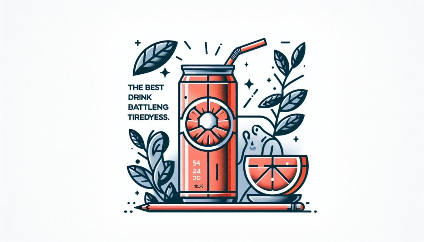 เครื่องดื่ม แก้ง่วง ดีที่สุด Best Anti Fatigue Drinks พื้นหลังขาว graphic white background