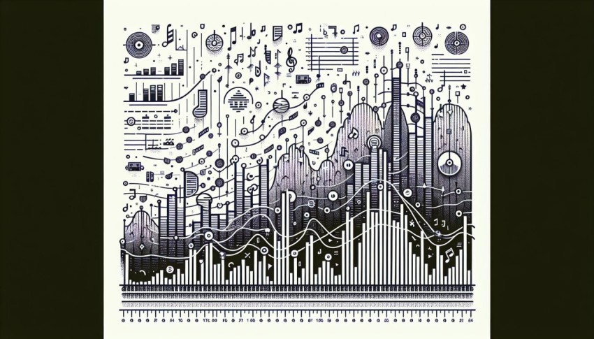 เพลงฮิตติดชาร์ต Chart Topping Songs พื้นหลังขาว graphic white background