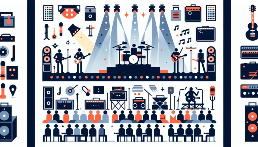 คอนเสิร์ต Concert พื้นหลังขาว graphic white background