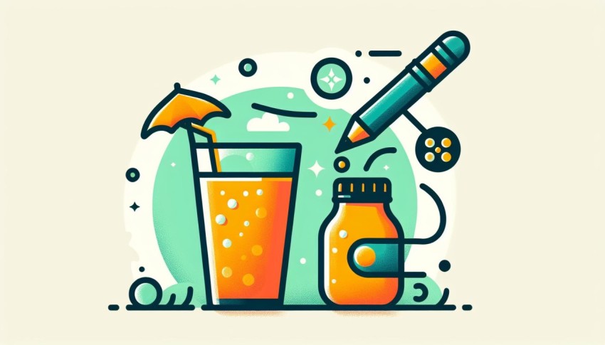 เครื่องดื่ม ภาษาอังกฤษ Drinks in English พื้นหลังขาว graphic white background