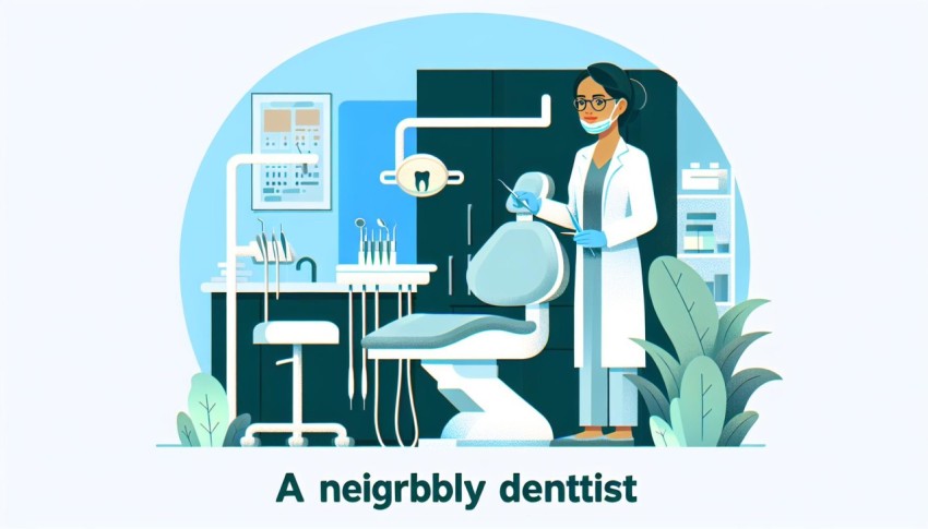 หมอฟันใกล้ฉัน Dentist Near Me พื้นหลังขาว graphic white background