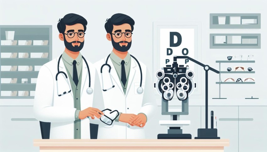 หมอตาใกล้ฉัน Eye Doctor Near Me พื้นหลังขาว graphic white background