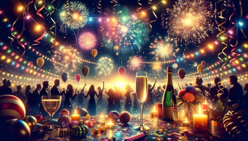 Background for the New Year with space for text, Happy New Year.