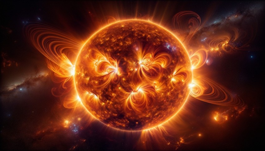 The solar system is a system of stars with the Sun at its center and eight planets orbiting it.
